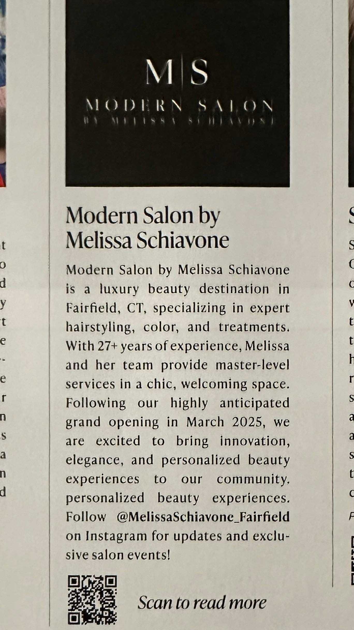 Modern Salon by Melissa Schiavone offers expert beauty services in Fairfield, CT.